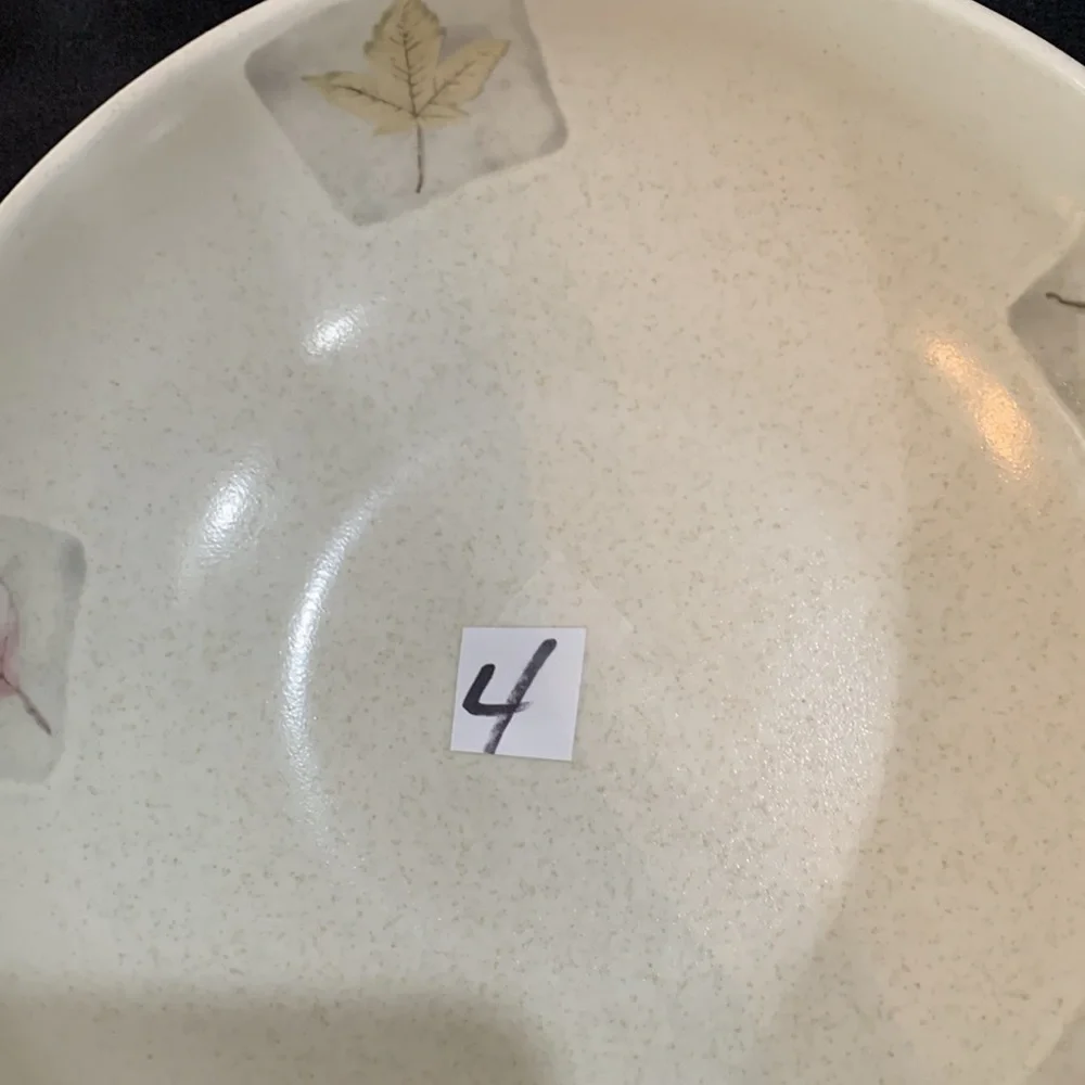 Mikasa Woodland High Fired Leaf Motif Bowl